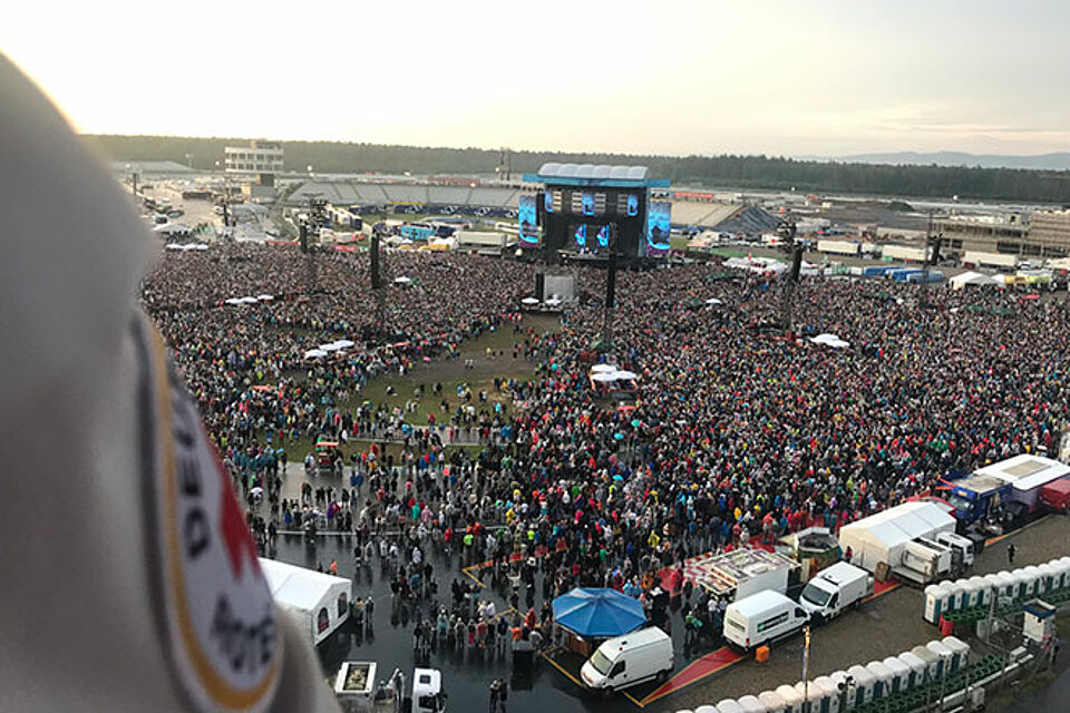 DRK bei Ed Sheeran im Einsatz